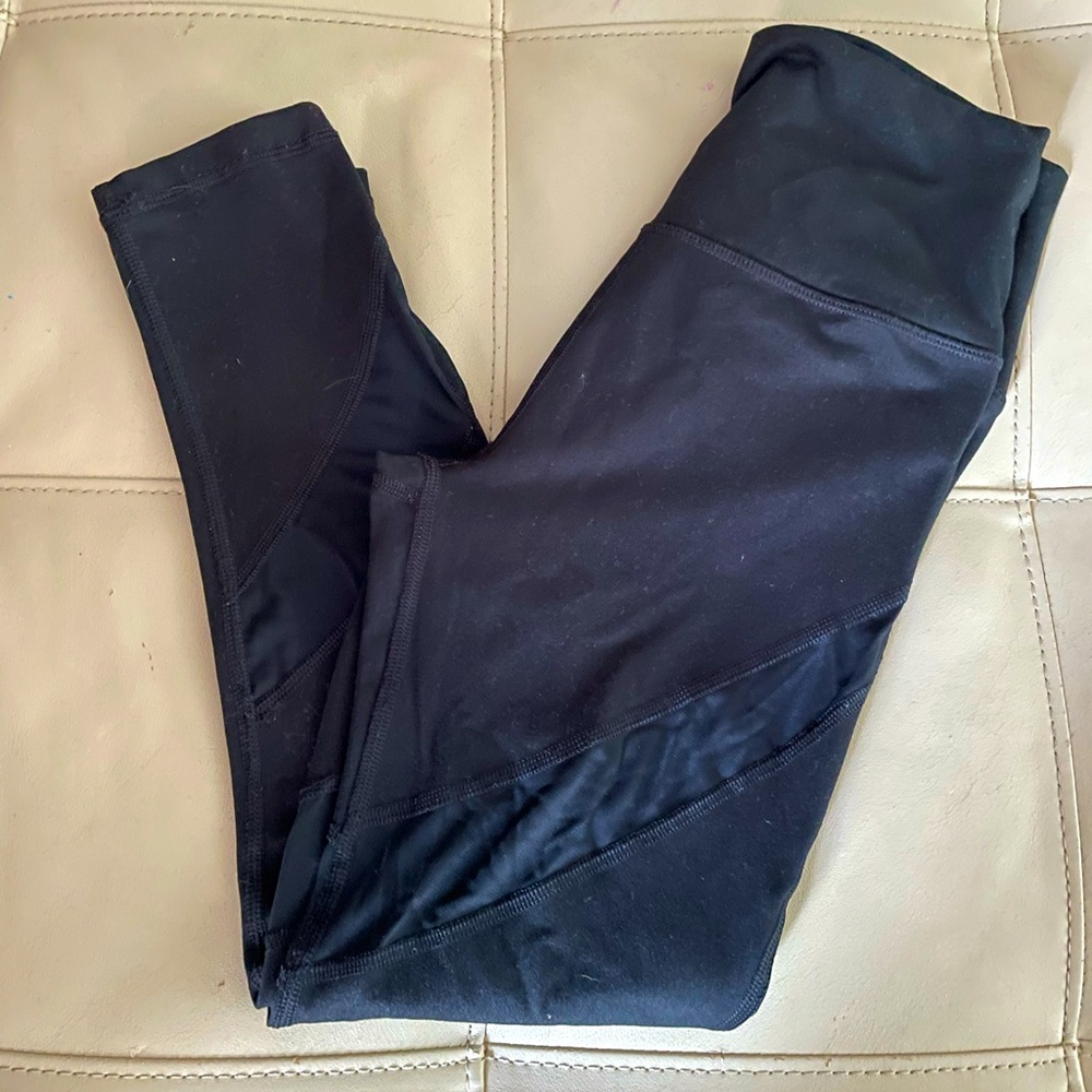 Black see-through leggings